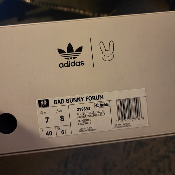 Bad Bunny Adidas Blue Forum - Picture 3 of 7